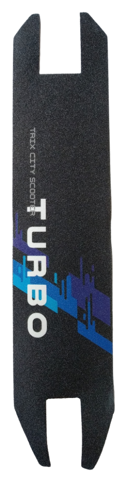 

Гриптейп (Наждак, Шкурка) для трюкового самоката "TURBO Blue" Размер 108 мм х 495 мм