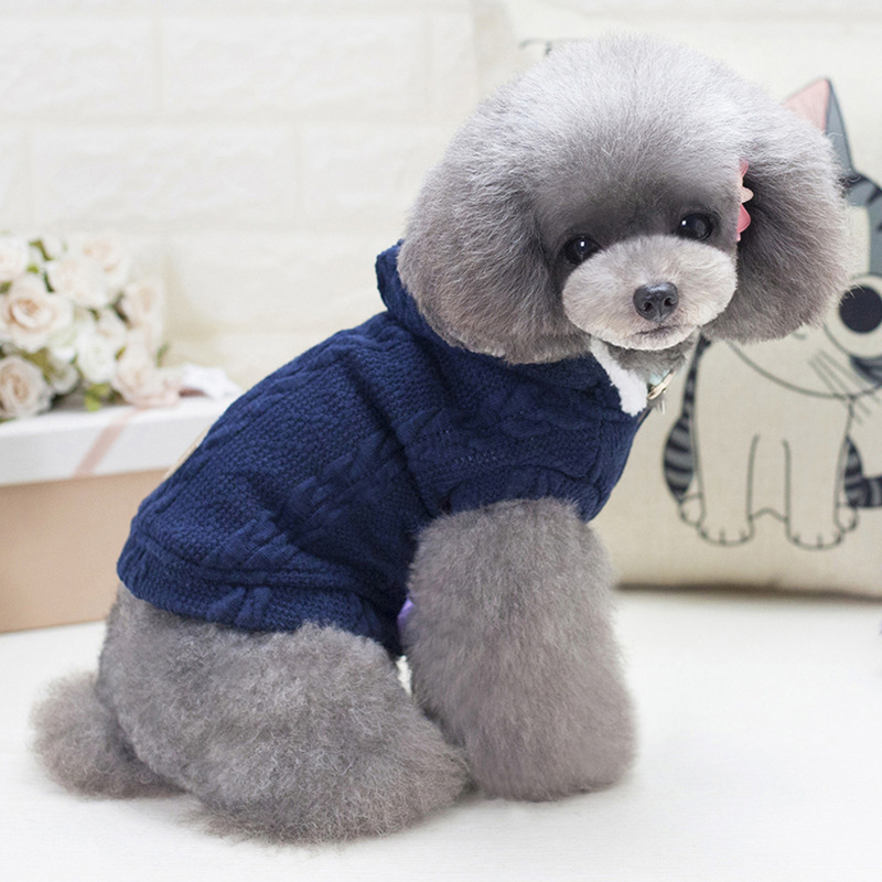 

Кофта для собак с капюшоном Dog Baby EST.1978 Dark Blue S
