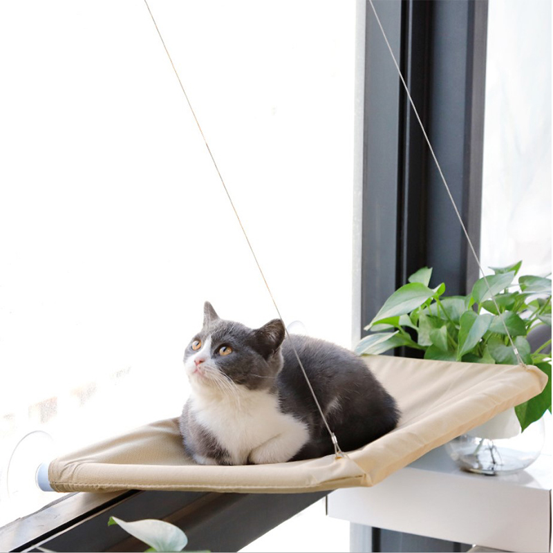 

Оконная лежанка для кошек Taotaopets 072202 навесная на присосках 55*35cm