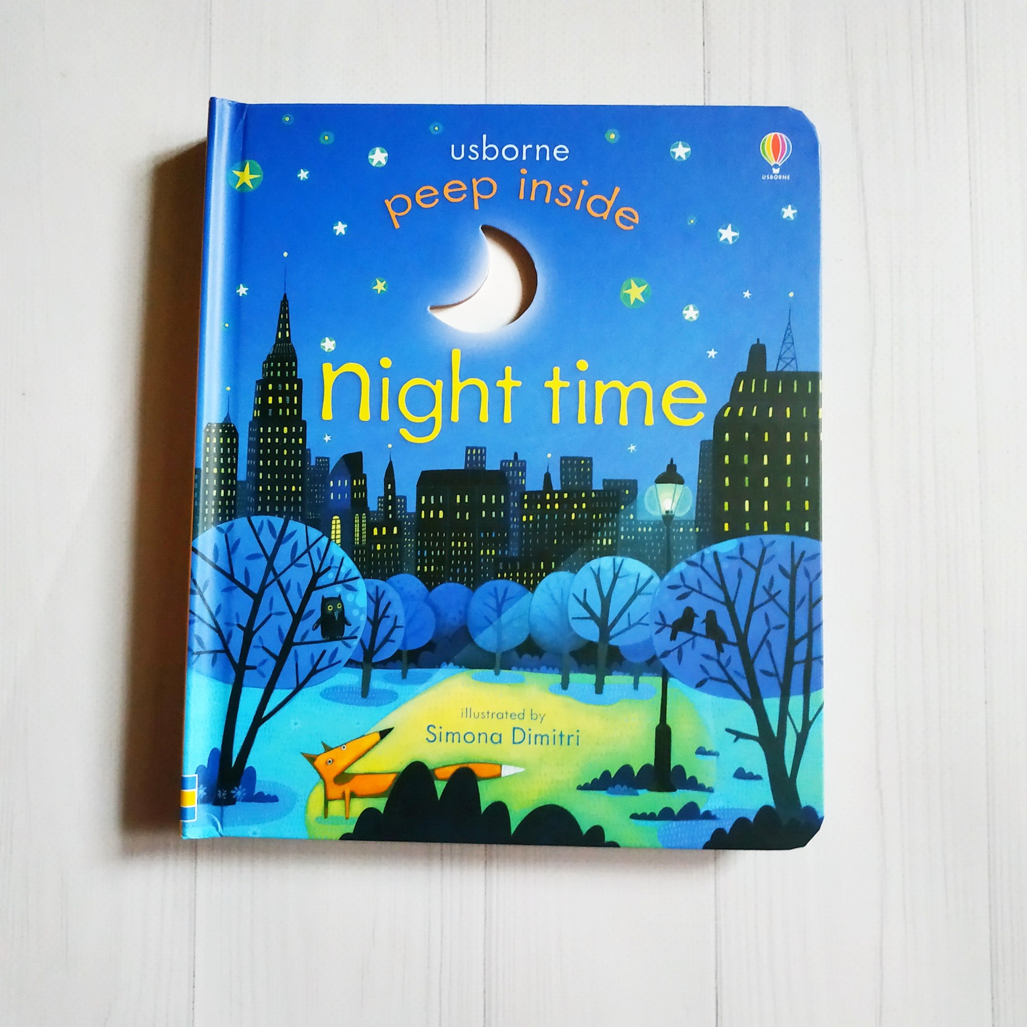 

Книга на английском с окошками Usborne. Peep inside. Night Time