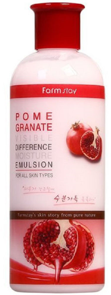 Акція на Осветляющая эмульсия для лица Farmstay Pomegranate Visible Difference Moisture Emulsion с гранатом 350 мл (8809426957309) від Rozetka UA