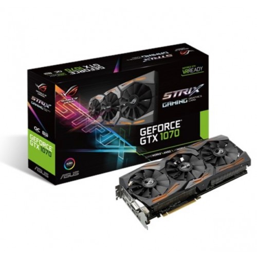 

Asus PCI-Ex GeForce GTX 1070 ROG Strix 8GB GDDR5 (256bit) (1506/8000) (DVI, 2 x HDMI, 2 x DisplayPort) (ROG STRIX-GTX1070-8G) Refurbished