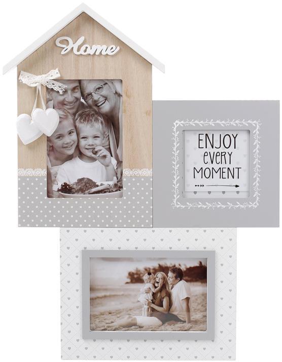 

Фоторамка-коллаж Enjoy Moment HOME панно настенное на 3 фото (psg_BD-493-712)