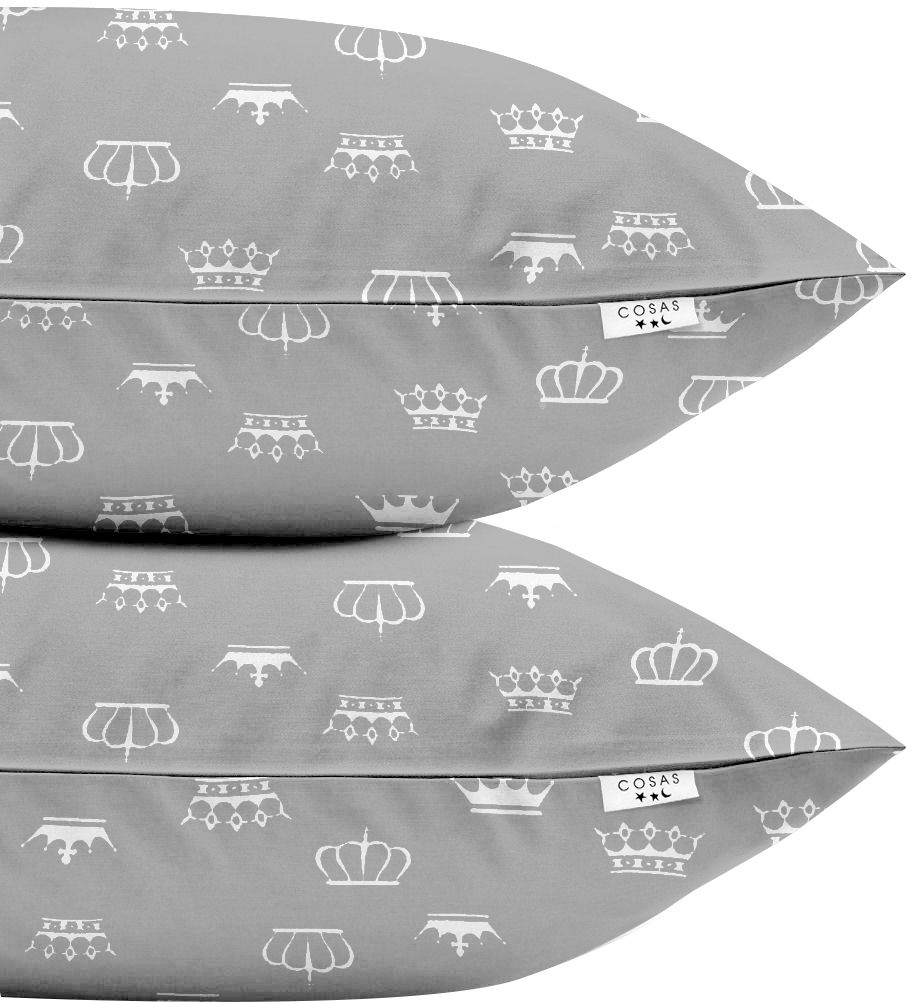 

Набор наволочек Cosas Set Pillow Crown Grey 50х70 2 шт