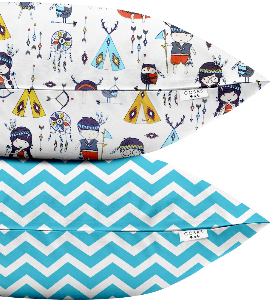 

Набор наволочек Cosas Set Pillow Indi ZigZag Blue 50х70 2 шт