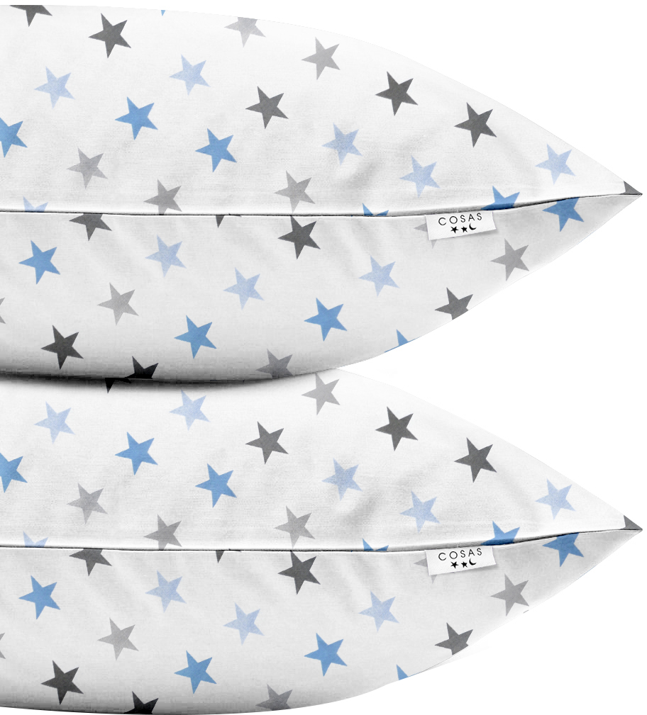 

Набор наволочек Cosas Set Pillow Stars Blue Grey 50х70 2 шт