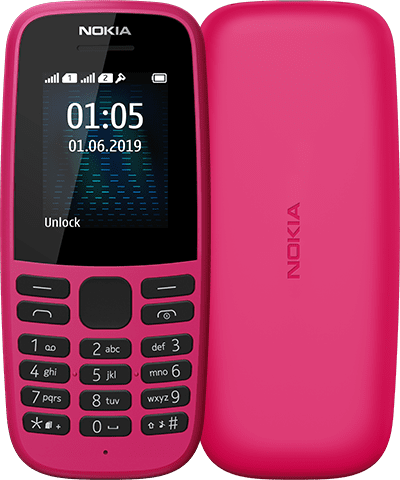 

Мобильный телефон Nokia 105 TA-1174 Dual Sim 2019 Pink