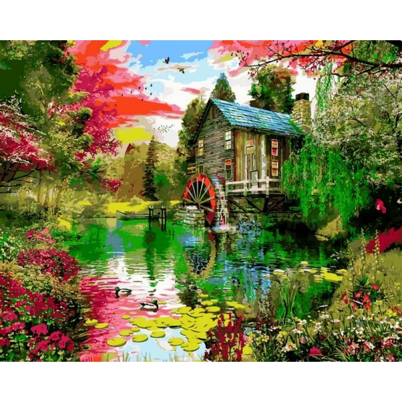 

Картина по номерам VP1159 Мельница, 40x50 см., Babylon