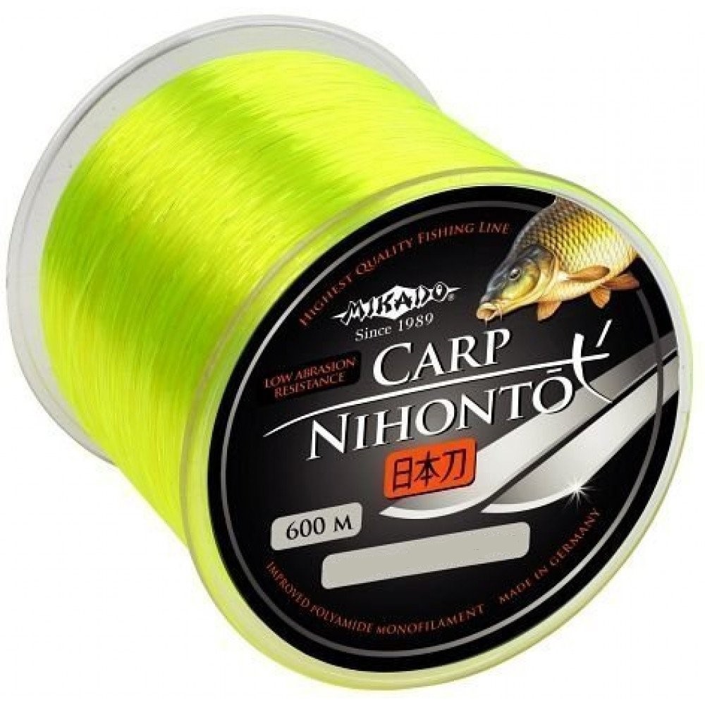 

Леска Mikado Nihonto Carp Fluo 600m 0.23mm 6.0kg флуоресцентный (ZNKF6-023)