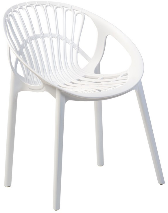 

Стул пластиковый Vetro Mebel P-09 Белый (P-09-white)