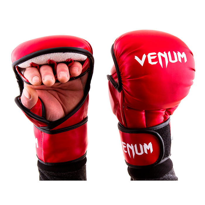 

Перчатки для единоборств красные Venum MMA, размер XL