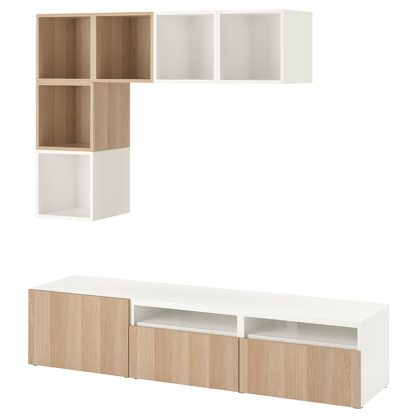 

Комбинация для ТВ IKEA БЕСТО / ЭКЕТ белый 592.867.55