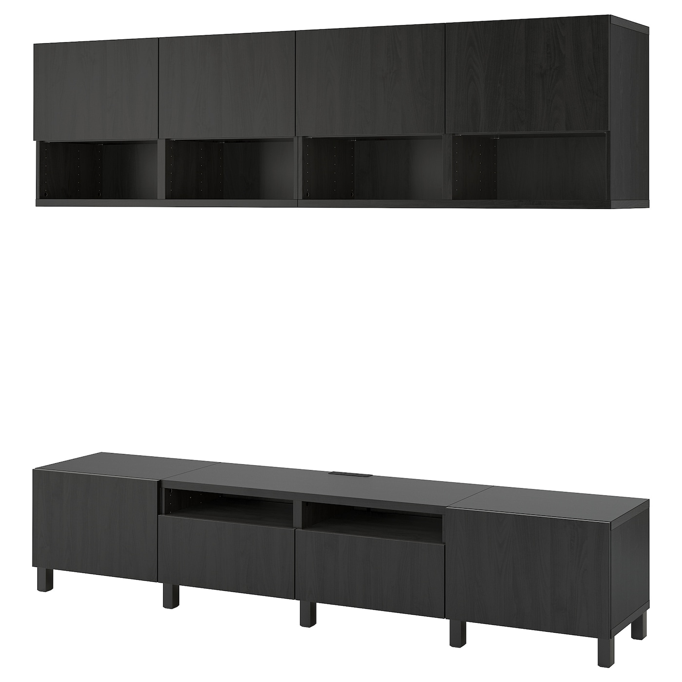 

Шкаф для ТВ IKEA БЕСТО черно-коричневый 393.028.98
