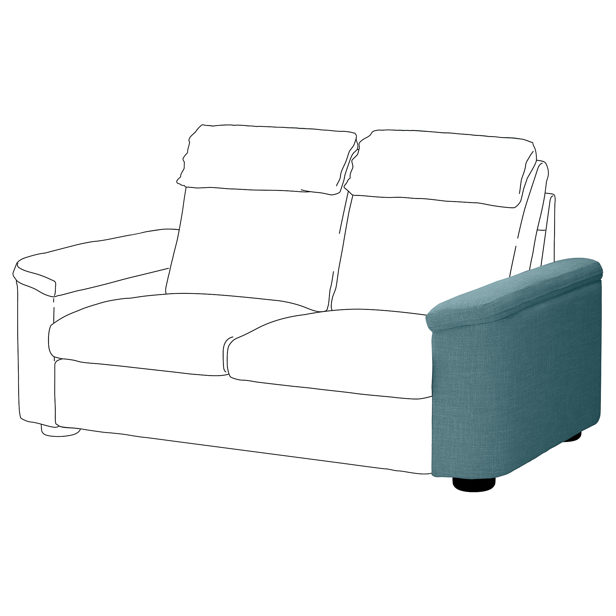 

Подлокотник IKEA ЛИДГУЛЬТ гассебол синий / серый 292.900.75
