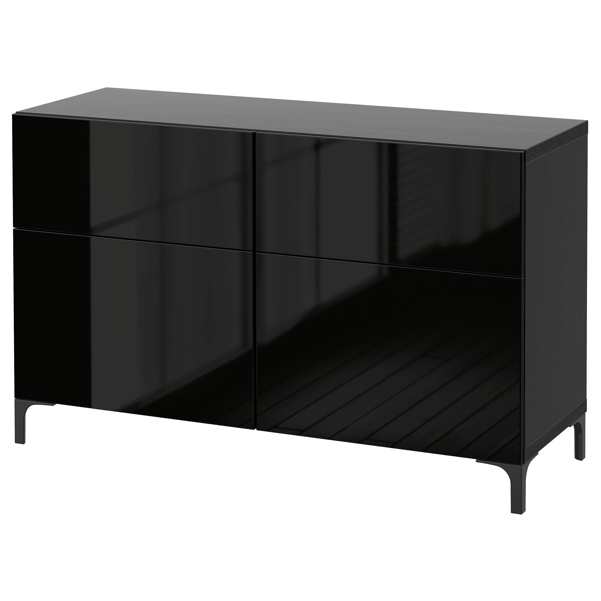 

Комб для хран с дверц/ящ IKEA БЕСТО черно-коричневый 891.951.98