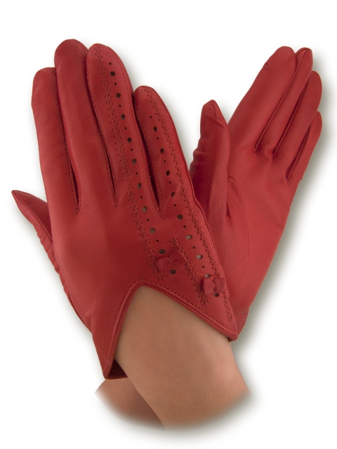 

Перчатки женские GlovesUA Итальянская кожа мод.247 р.8.5 красные