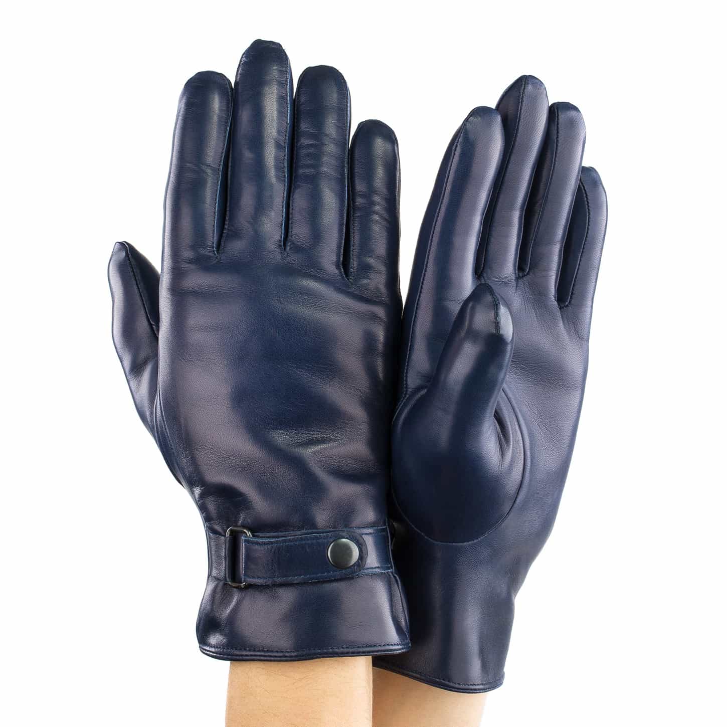 

Перчатки мужские GlovesUA Итальянская кожа мод.463 р.10 темно-синие