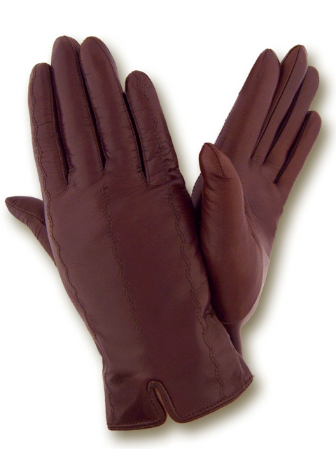 

Перчатки женские GlovesUA Итальянская кожа мод.287 р.8.5 бордо
