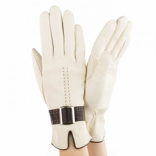 

Перчатки женские GlovesUA Итальянская кожа мод.407 р.7.5 белые