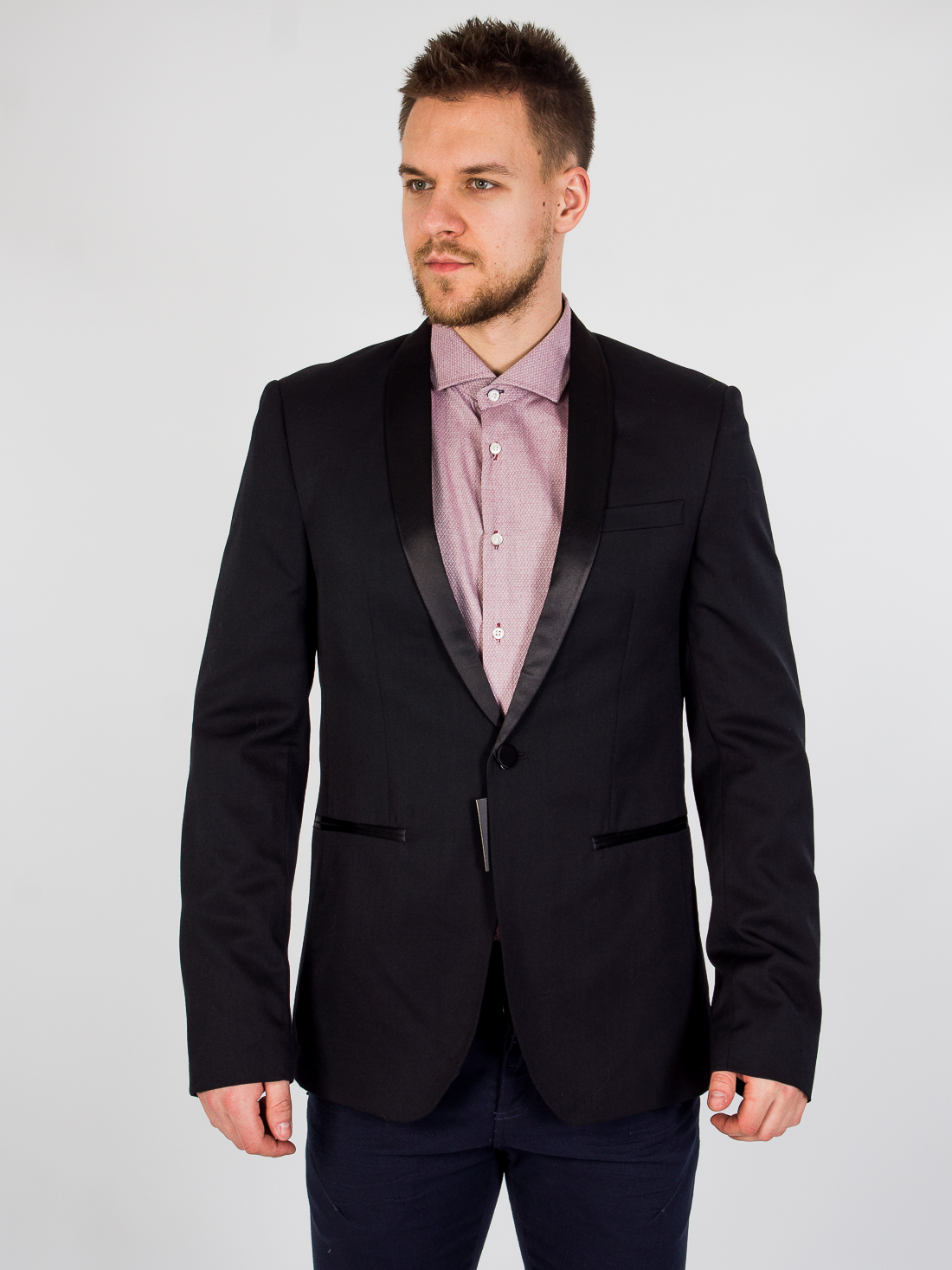 

Приталенный пиджак Jack & Jones 12139358 5XL Черный