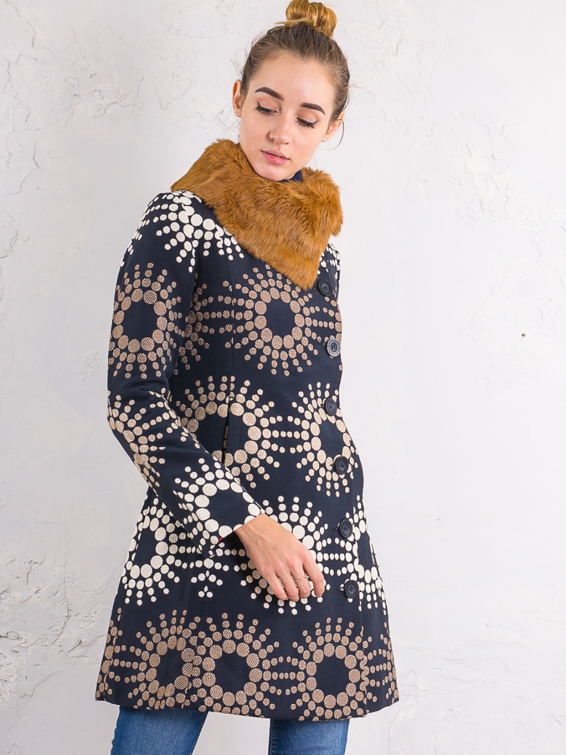 

Пальто Desigual 48e2022  Синий, Пальто Desigual 48e2022 2XL Синий