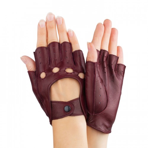 

Перчатки женские автомобильные GlovesUA Итальянская кожа мод.244 р.7 бордо