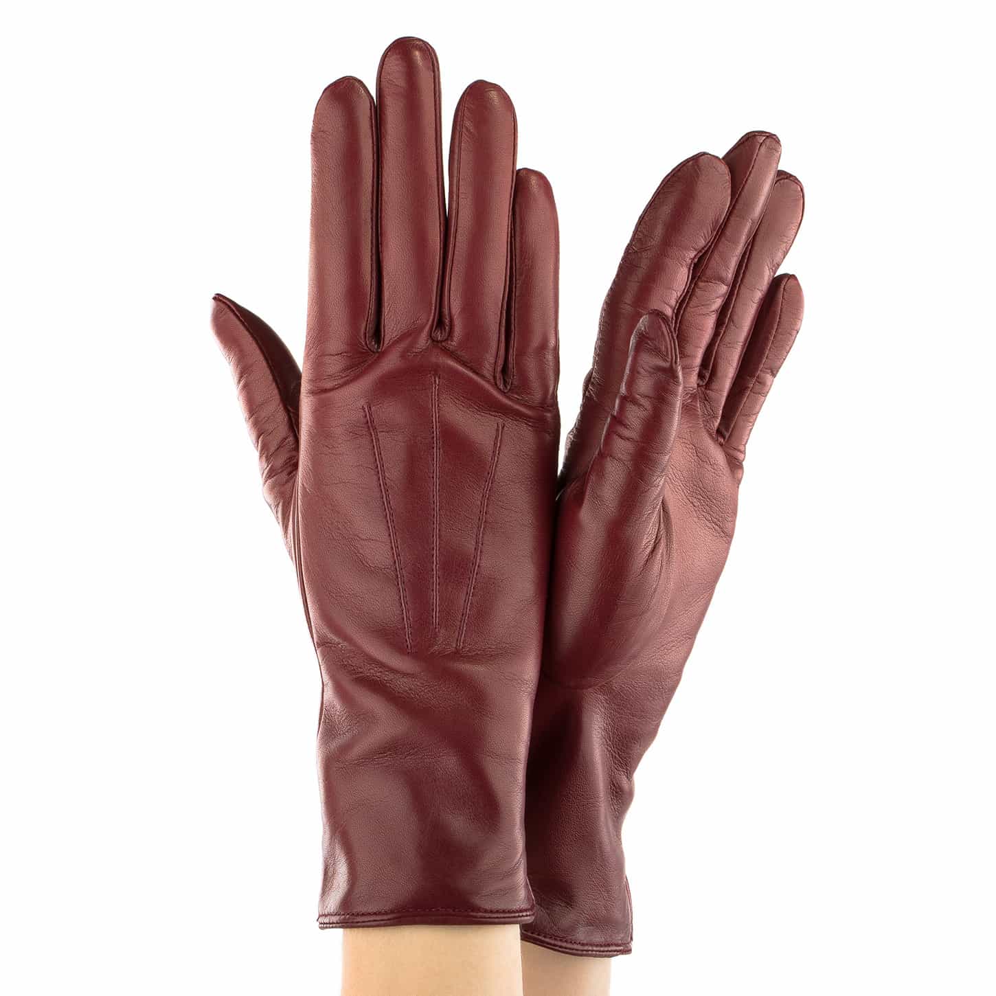 

Перчатки женские GlovesUA Итальянская кожа мод.001 р.7 бордо