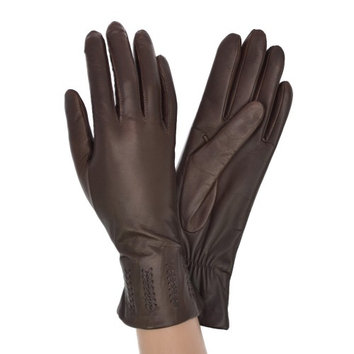 

Перчатки женские GlovesUA Итальянская кожа мод.442 р.8 коричневые