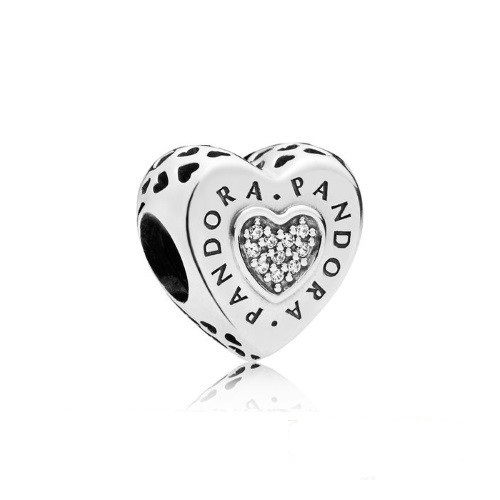 

Шарм Pandora style Сердце с логотипом 797375CZ