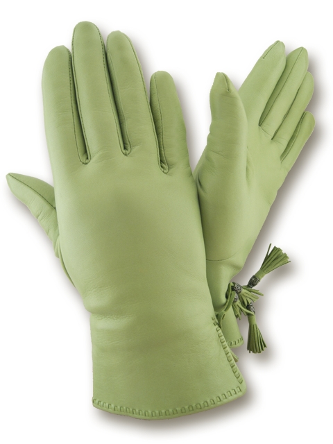 

Перчатки женские GlovesUA Итальянская кожа мод.439 р.8 салатовые