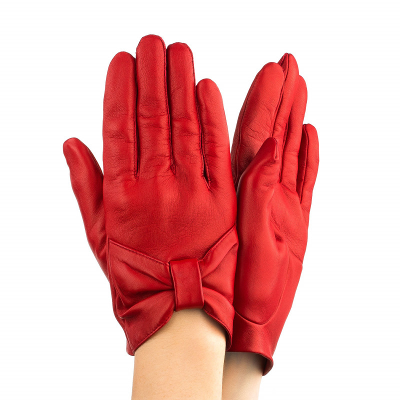 

Перчатки женские GlovesUA Итальянская кожа мод.358 р.8 красные