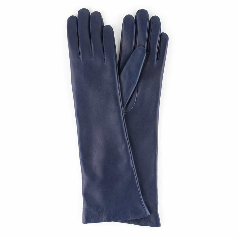 

Перчатки женские длинные GlovesUA Итальянская кожа мод.052-40 р.7,5 джинс