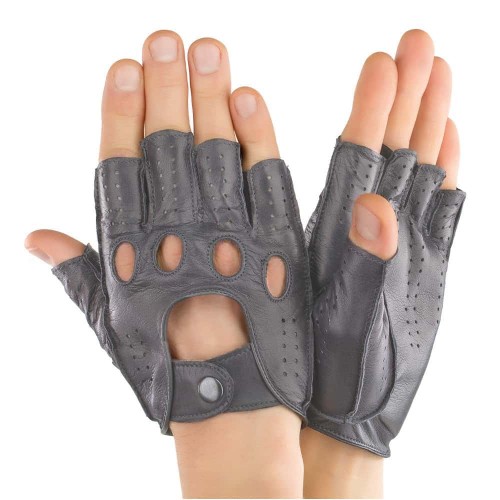 

Перчатки мужские автомобильные GlovesUA Итальянская кожа мод.245 р.11 серые