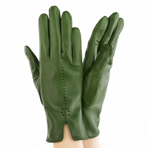 

Перчатки женские GlovesUA Итальянская кожа мод.203 р.7.5 зеленые