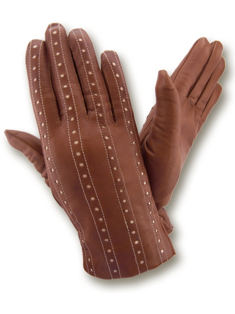 

Перчатки женские GlovesUA Итальянская кожа мод.290 р.8 коньяк