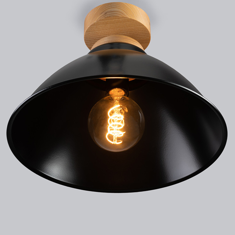 

Потолочный светильник Gaff Rocket Black/natural Oil