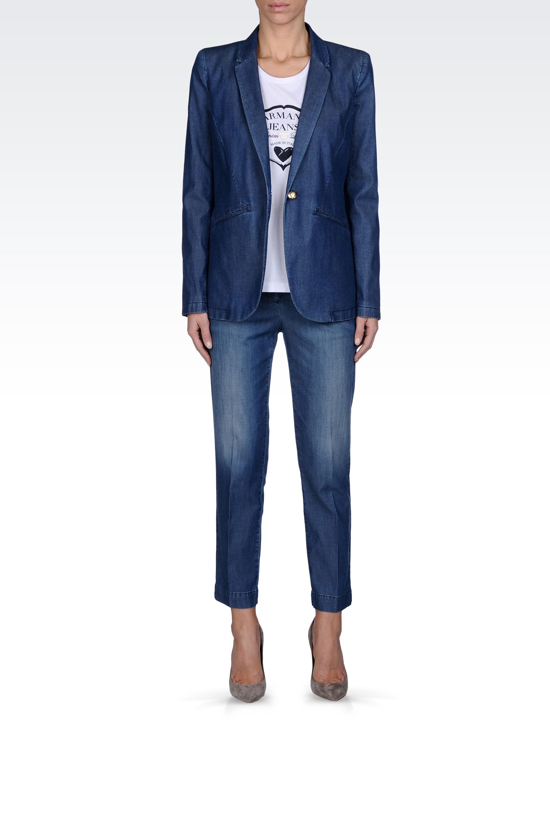 

Пиджак джинсовый Armani Jeans V5N068Q S Синий