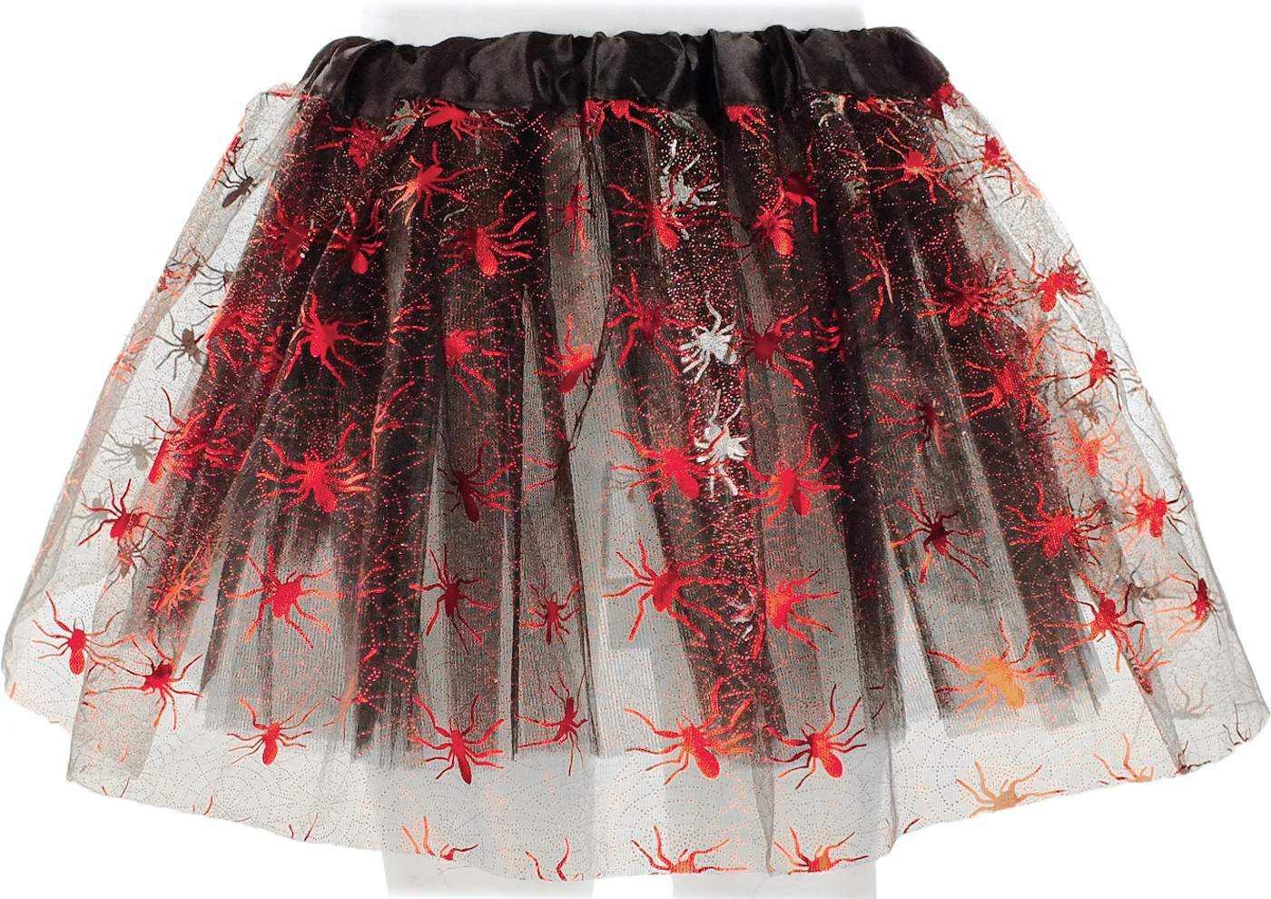 

Юбка Seta Decor Паутина Детская Фатиновая 19-184BLK-RD Черная с красным