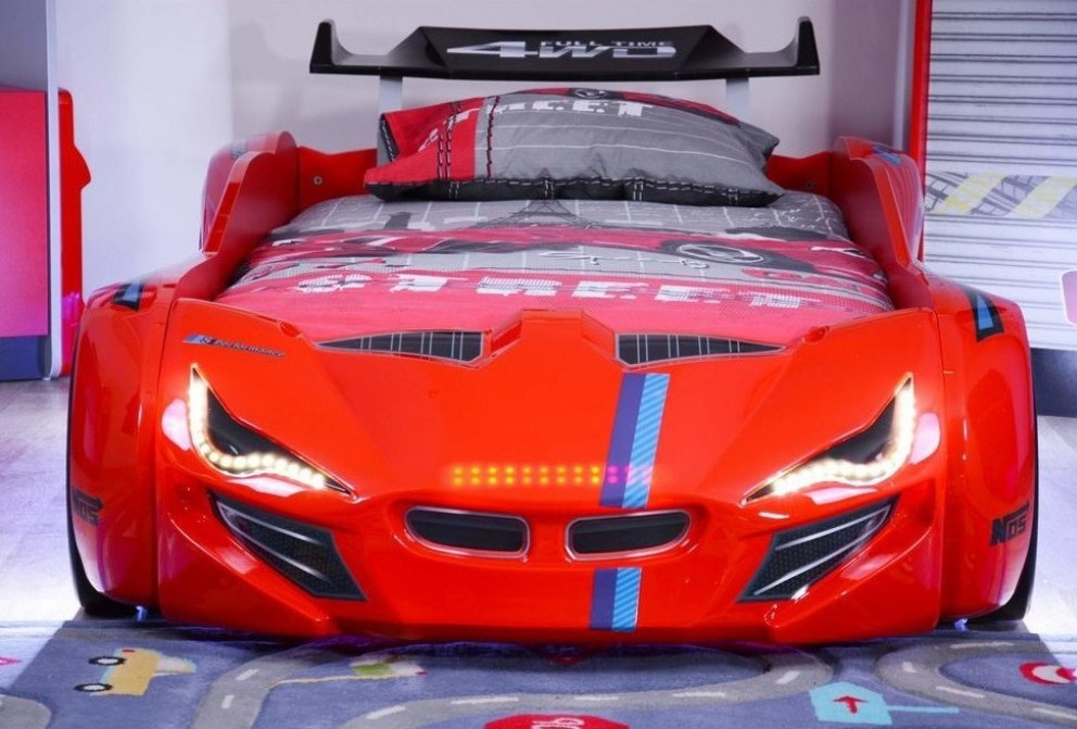 

Кровать-машинка BMW 190x90 см Красная