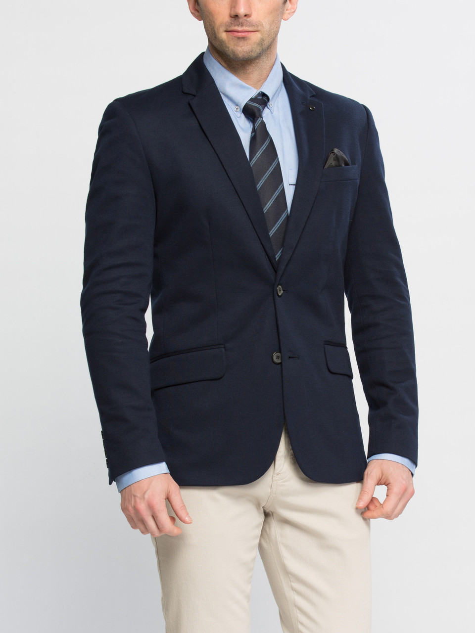 

Мужской пиджак LC Waikiki c 2 клапанами L Синий (LCWKnitwear-1492-2)