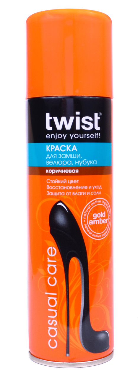 

Краска для замши,нубука и велюра Twist 250 ml (цвет коричневый)