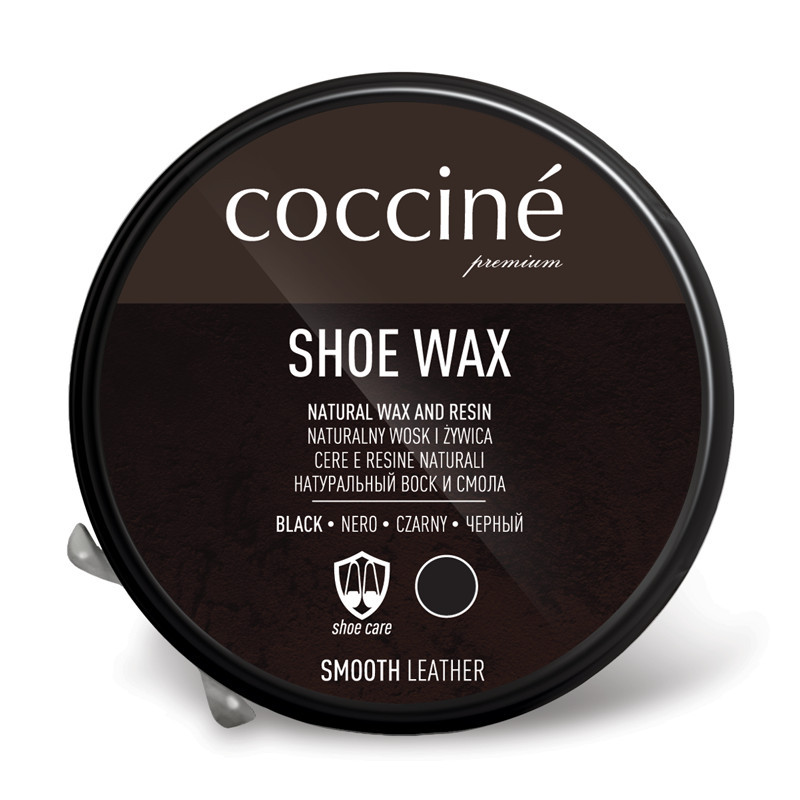 

Воск Черный для обуви из гладкой кожи Cocciné Shoe Wax 40г ж/б