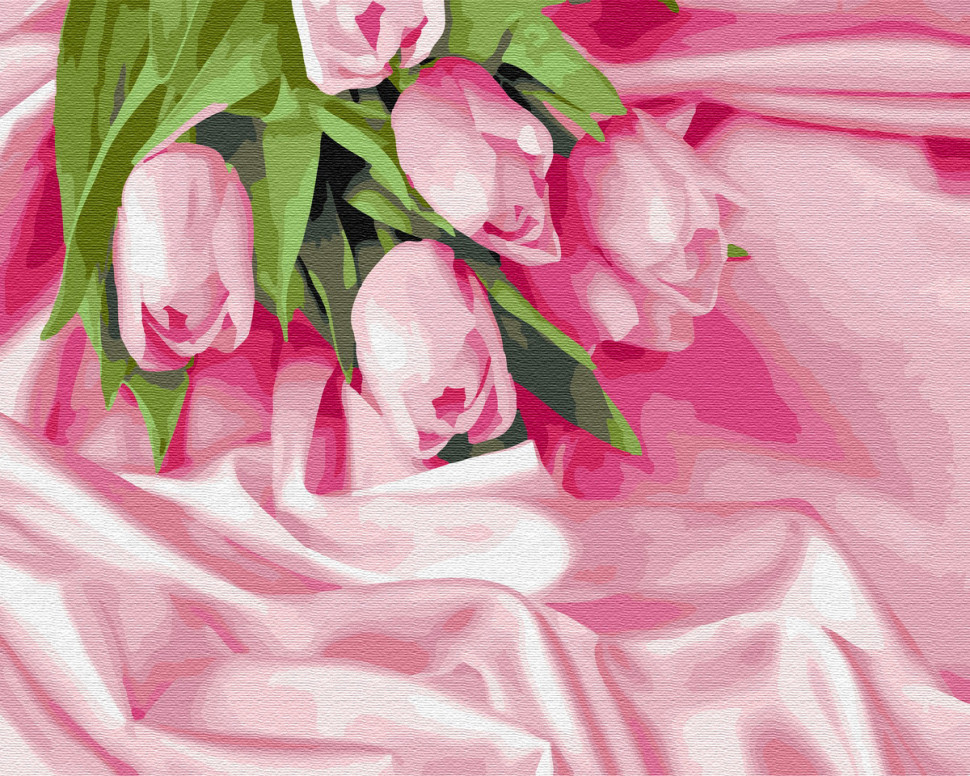 

Картина по номерам. Brushme "Тюльпаны в шелке" GX34760