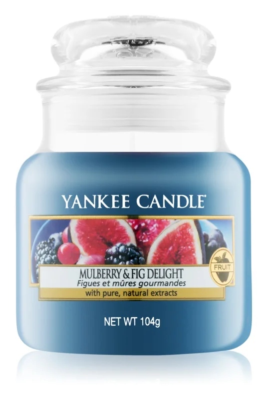 

Yankee Candle Mulberry Fig ароматизована свічка 104 гр Classic маленька