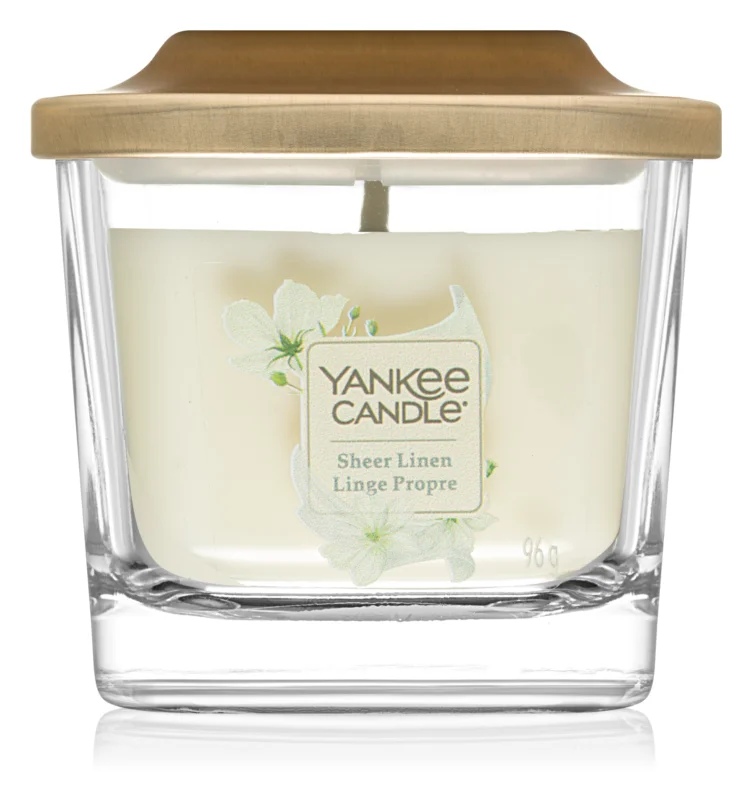 

Yankee Candle Elevation Sheer Linen ароматизована свічка 96 гр мала