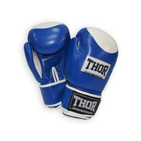 

Перчатки боксерские THOR COMPETITION 16oz PU сине-белые