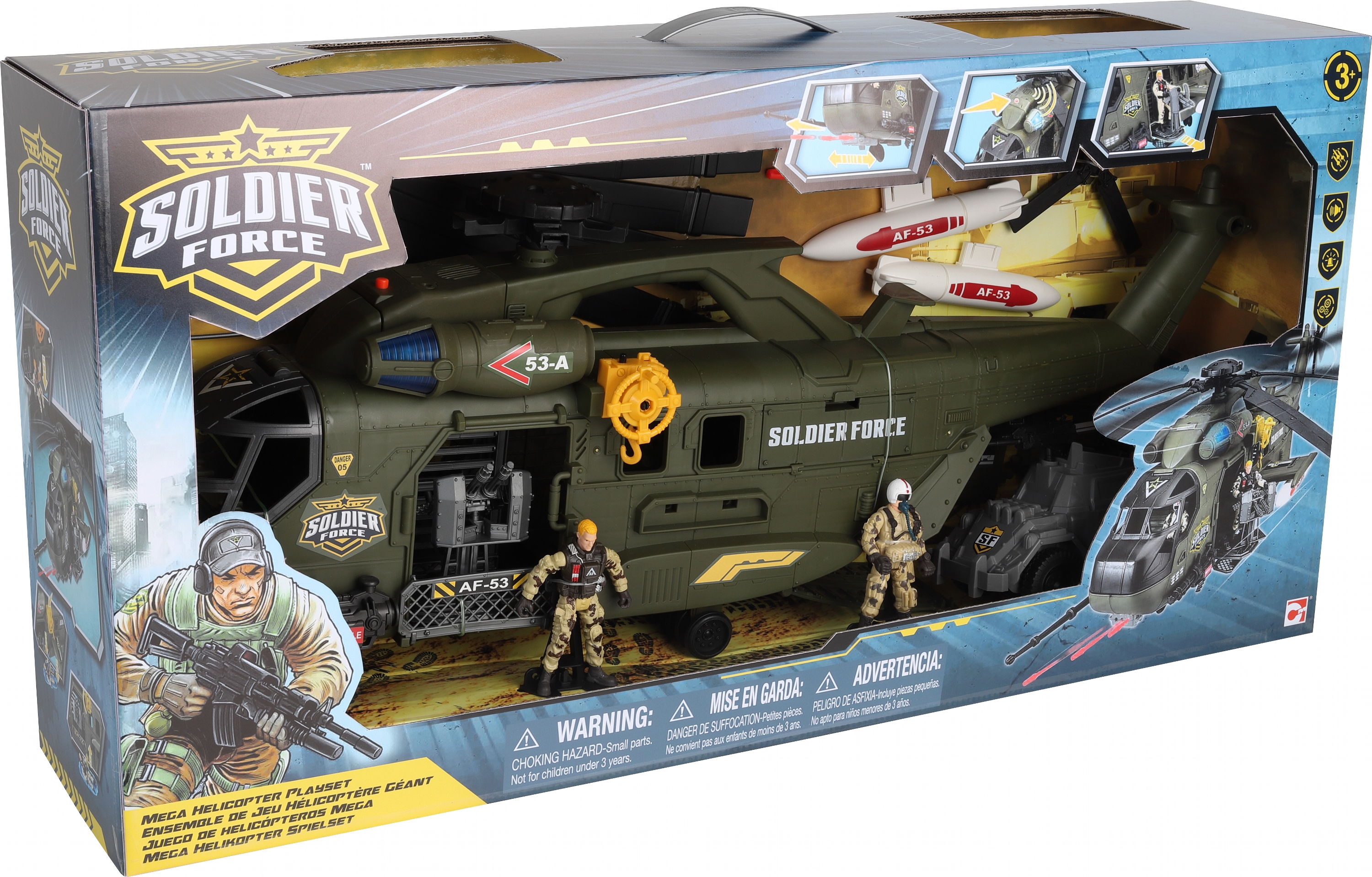 

Игровой набор Chap Mei Солдаты Mega Helicopter (545114) (4893808451145)
