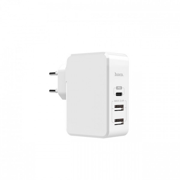 

Сетевое зарядное Hoco C32A 3 USB 2.4A White