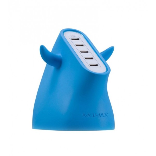 

Сетевое зарядное Momax U.Bull (40W) 5 USB 5 A Blue