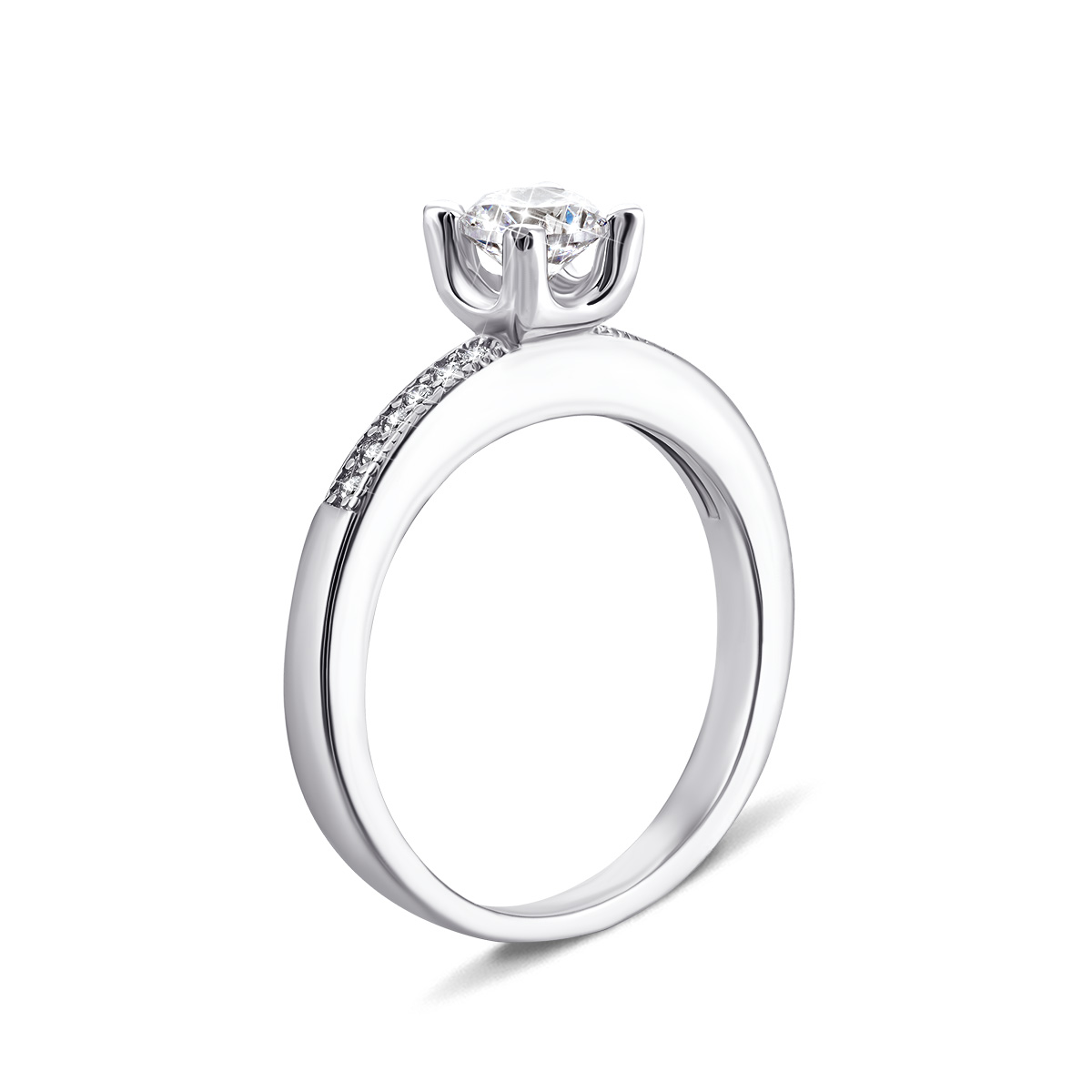 

Серебряное кольцо с фианитами 17 размер 1RI56597-R